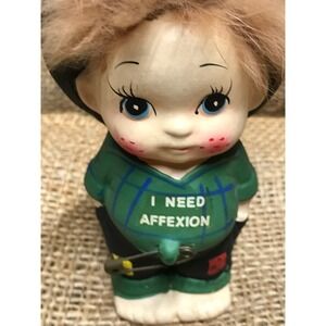 I Need Affexion,  Enesco Little Boy Figurine,‎ Vintage Enesco, Valentine Gift